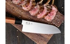 Kai Couteau Santoku Red Wood Brun - Couteau De Cuisine -Paderno Shop unnamed file 5645