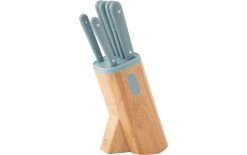 BergHOFF Kits De Bloc De Couteaux Avec Couteaux Leo Slate 7 Pièces, Vert - Bloc De Couteaux