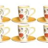 Mila Tasse à Expresso Lovely Flowers 70 Ml, 6 Pièce/s, Jaune/Blanc - Tasse -Paderno Shop unnamed file 5695