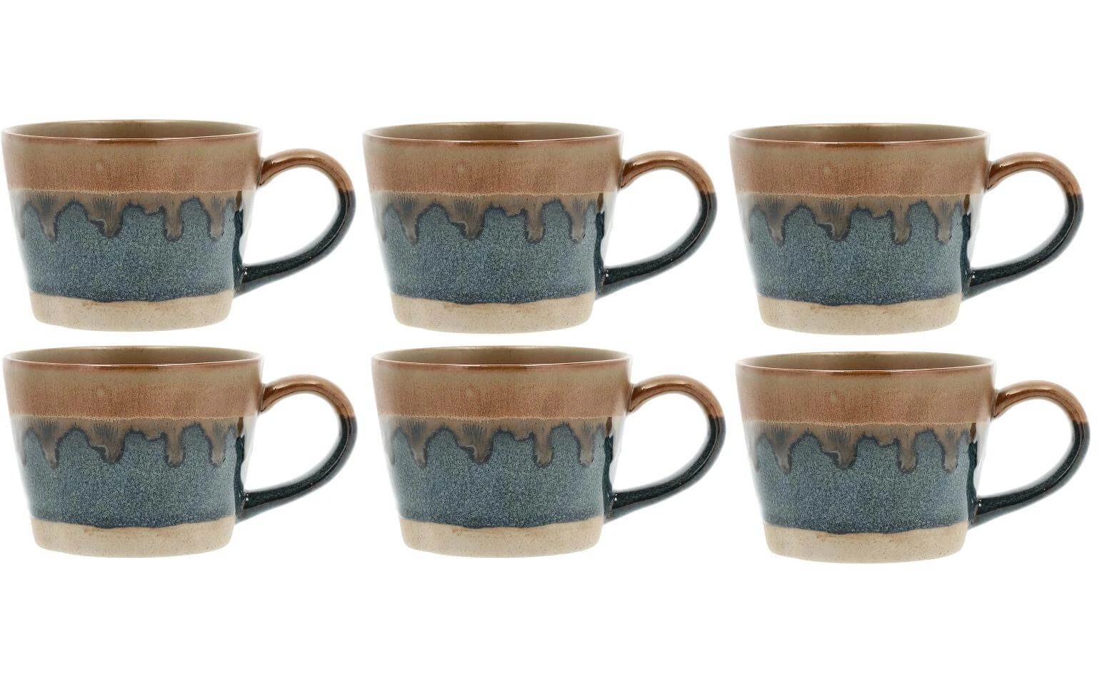 Villa Collection Tasse à Café Evig 300 Ml , 6 Pièce/s, Bleu/Brun - Tasse 3 Villa Collection Tasse à Café Evig 300 Ml , 6 Pièce/s, Bleu/Brun - Tasse