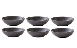 Bitz Assiette De Soupe Et De Pâtes Ø 20 Cm, 6 Pièce/s, Noir - Plaque