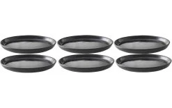 Bitz Assiette Non Décorative 6 Pièce/s, Galaxy Black - Plaque