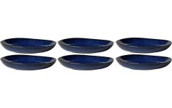 Villeroy & Boch Assiette De Soupe Et De Pâtes Lave Ø 28 Cm, 6 Pièces, Bleu - Plaque