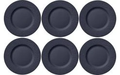 Villeroy & Boch Assiettes Pour Le Petit-déjeuner Et à Dessert Manufacture Rock Noir - Plaque
