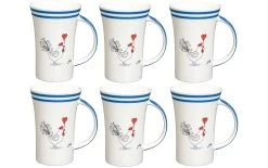 Mila Tasse à Café Happy Morning 500 Ml , 6 Pièce/s, Blanc - Tasse