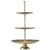 Boltze Plat De Présentation étagé Bonjour Doré - Etagere & Stand à Gâteaux