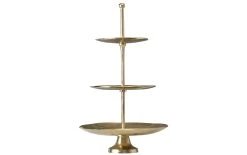 Boltze Plat De Présentation étagé Bonjour Doré - Etagere & Stand à Gâteaux