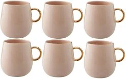 Lene Bjerre Tasse à Café Clara 6 Pièces, 270 Ml, Rosé - Tasse