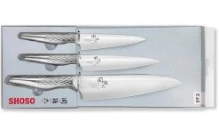 Kai Jeux De Couteaux Shoso 3 Pièces. Argenté - Couteau De Cuisine