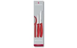 Victorinox Couteau à Légumes Argent/Rouge - Couteau De Cuisine
