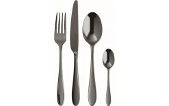 Sambonet Kits De Couverts Velvet 24-parties, Noir - Set De Couverts