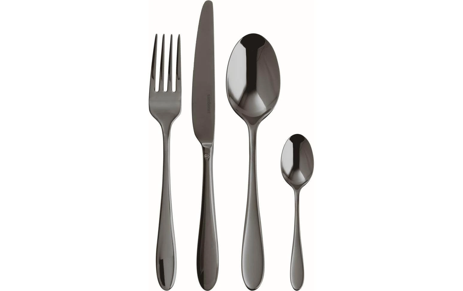 Sambonet Kits De Couverts Velvet 24-parties, Noir - Set De Couverts 3 Sambonet Kits De Couverts Velvet 24-parties, Noir - Set De Couverts