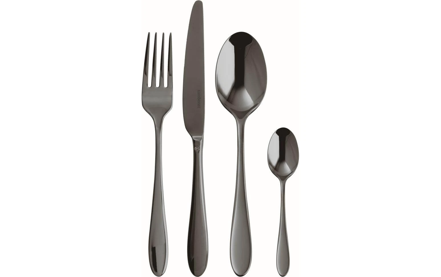 Sambonet Kits De Couverts Velvet 24-parties, Noir - Set De Couverts 4 Sambonet Kits De Couverts Velvet 24-parties, Noir - Set De Couverts - Image 2