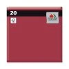 Fasana Serviettes En Papier Uni 33 Cm X 33 Cm, 20 Pièce/s, Bordeaux - Serviettes -Paderno Shop unnamed file 6058