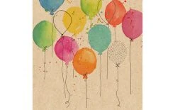 Braun + Company Serviettes En Papier Ballon Party 33 Cm X 33 Cm, 20 Pièce/s - Serviettes