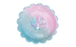 ScrapCooking Assiettes Jetables Sirène 22.5 Cm, 8 Pièce/s, Bleu - Vaisselle Jetable