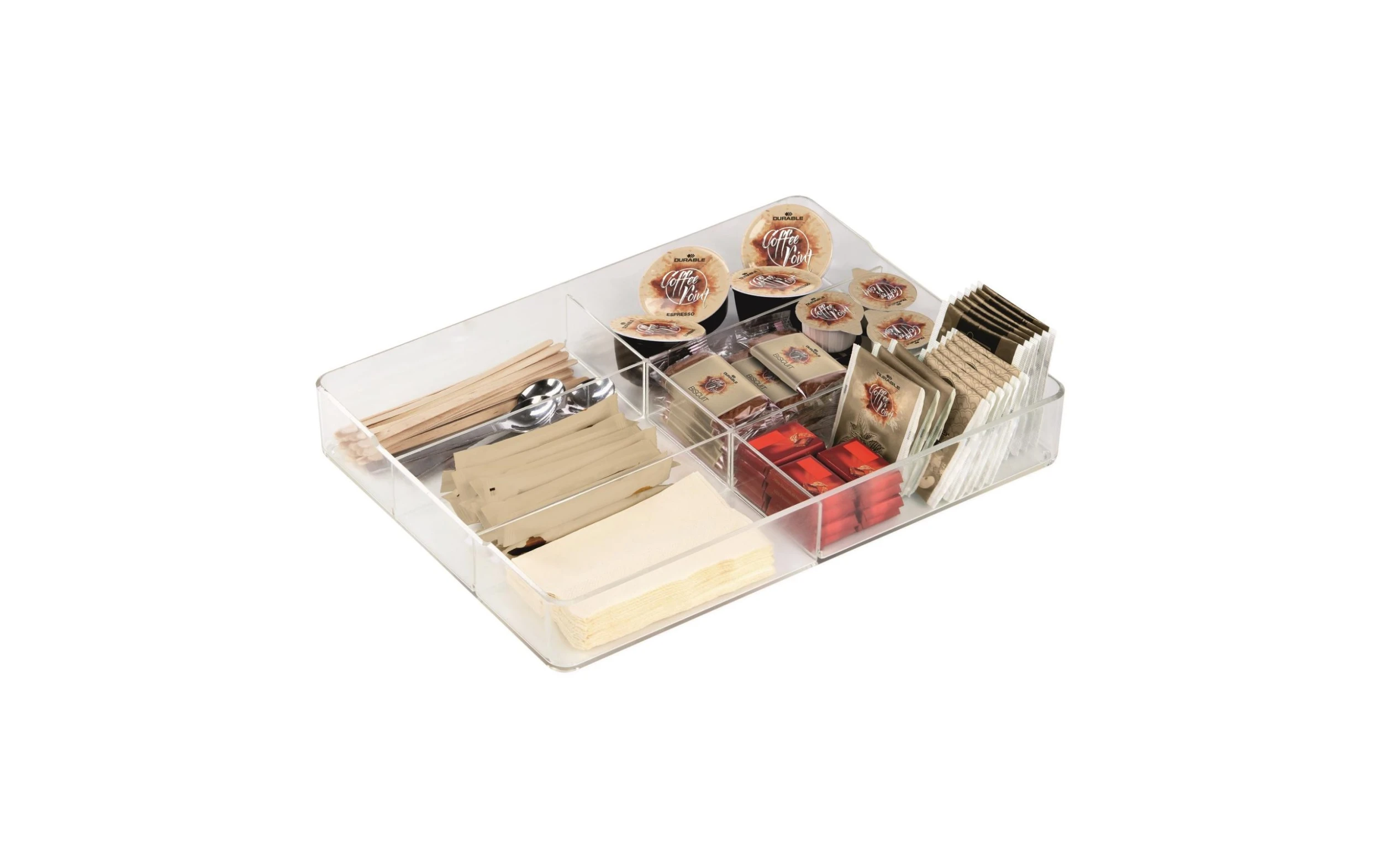 Plateau de service Coffee Point Caddy Transparent - Plateau de service DURABLE Plateau De Service Coffee Point Caddy Transparent - Plateau De Service -Paderno Shop unnamed file 658 scaled