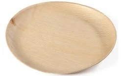 Sier Assiettes Jetables Palm 18 Cm, 20 Pièce/s, Brun Clair - Vaisselle Jetable