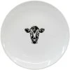 Kadastar Assiettes Pour Le Petit-déjeuner Et à Dessert Vache 1 Pièce/s,Noir/Blanc - Plaque