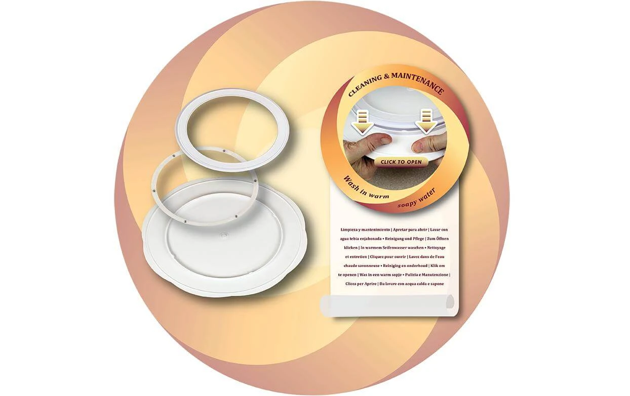 Plaque tournante 27,5 cm, Blanc - Etagere & stand à gâteaux PME Plaque Tournante 27,5 Cm, Blanc - Etagere & Stand à Gâteaux -Paderno Shop unnamed file 862