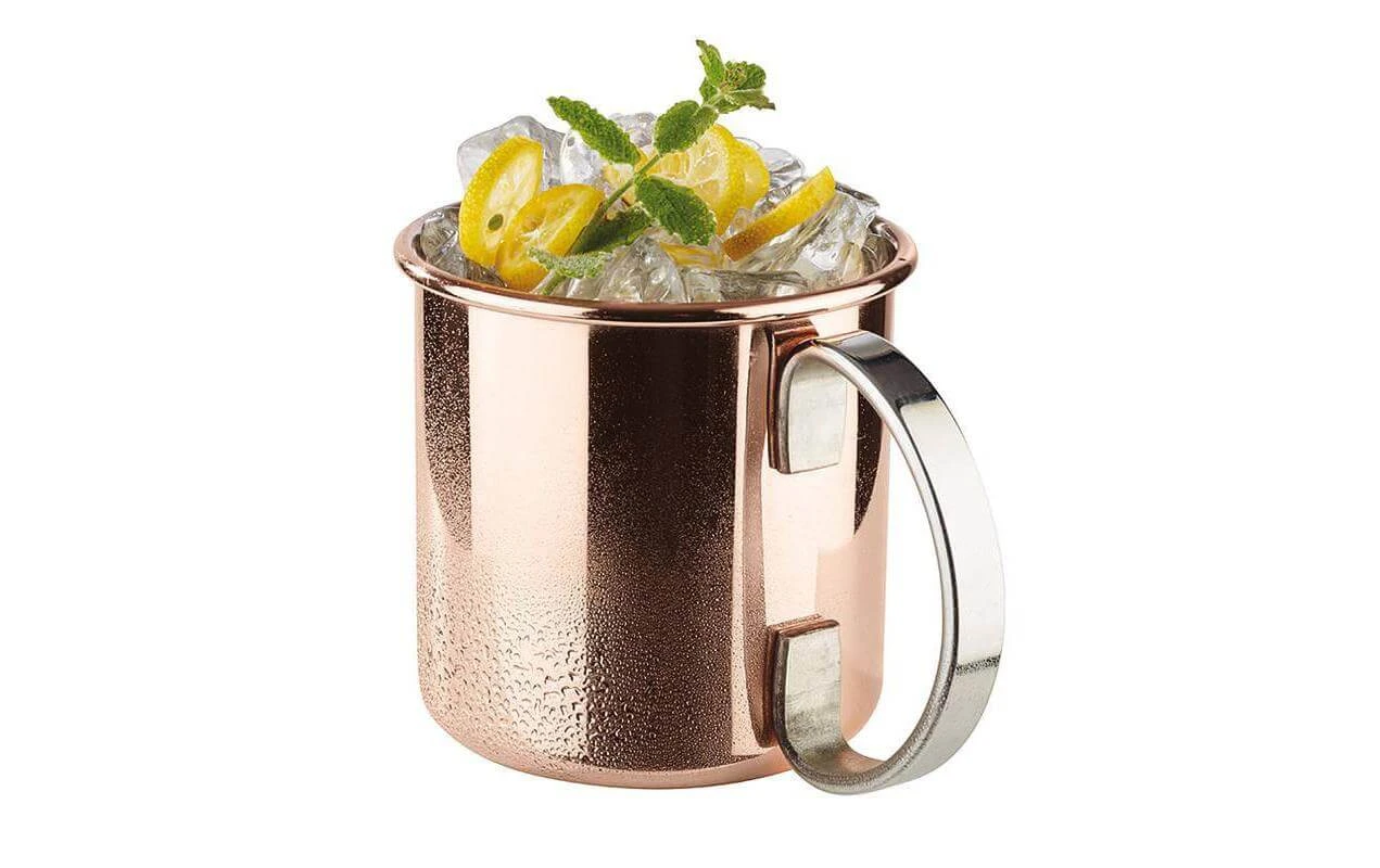 Paderno Gobelet à Cocktail Moscow Mule Plat, 500 Ml, 1 Pièce/s, Cuivre - Verres à Cocktail 4 Paderno Gobelet à Cocktail Moscow Mule Plat, 500 Ml, 1 Pièce/s, Cuivre - Verres à Cocktail - Image 2