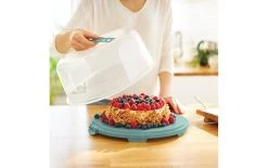 Rotho Boîte De Transport Pour Gâteau Fresh Haut, Bleu/Transparent - Etagere & Stand à Gâteaux -Paderno Shop unnamed file 873