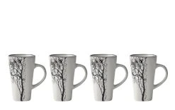 Villa Collection Tasse à Café 100 Ml, 4 Pièce/s, Gris - Tasse