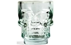Kikkerland Verre à Schnaps Crâne 45 Ml, 4 Pièce/s, Transparent - Verres à Schnaps Et à Liqueur